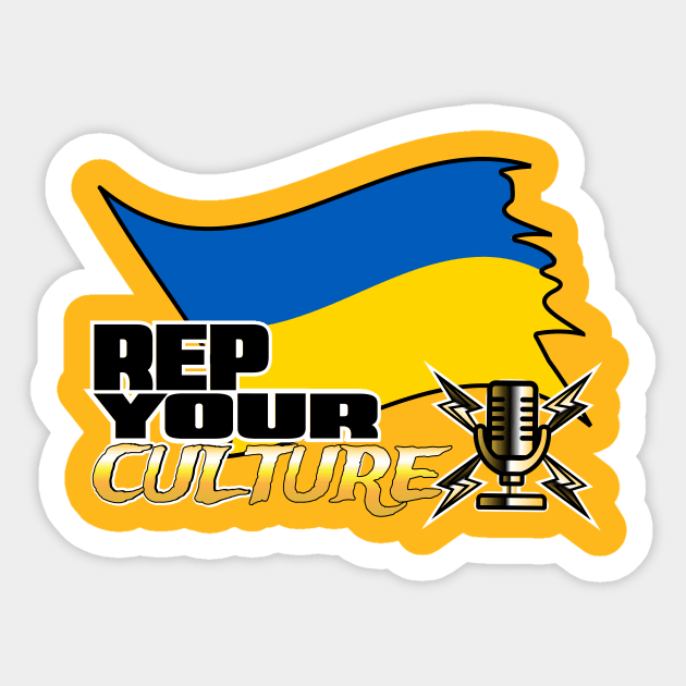 The Rep Your Culture Line: Ukrainian Pride Sticker by The Culture Marauders